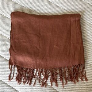 Pashmina Brown Scarf Pashmina and Silk